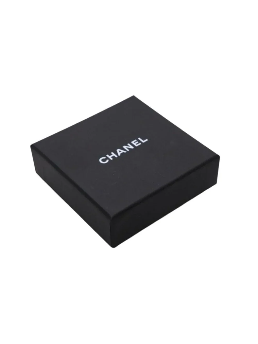 Chanel CC Logo Brooch Faux Pearl Flower Motif Metal Gold